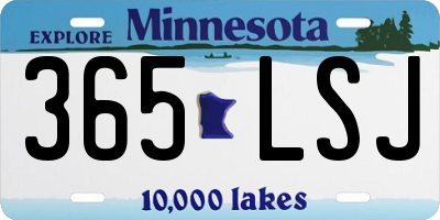 MN license plate 365LSJ