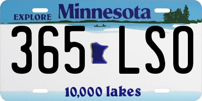 MN license plate 365LSO