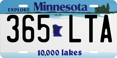 MN license plate 365LTA