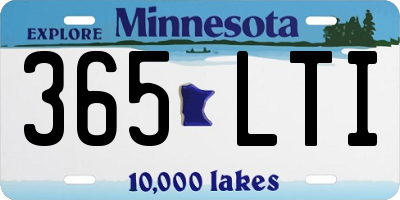 MN license plate 365LTI