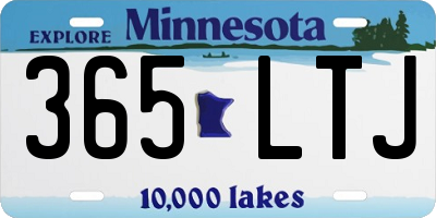 MN license plate 365LTJ