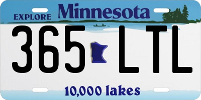 MN license plate 365LTL