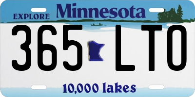 MN license plate 365LTO
