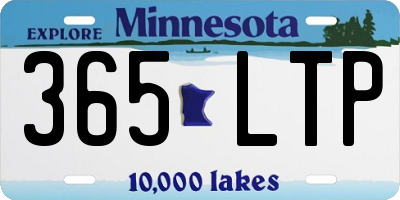 MN license plate 365LTP