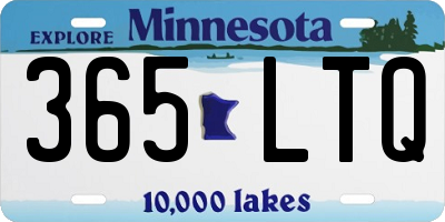 MN license plate 365LTQ