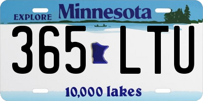MN license plate 365LTU