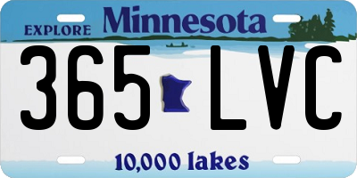 MN license plate 365LVC