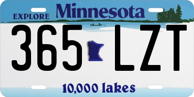 MN license plate 365LZT
