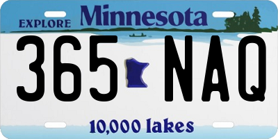 MN license plate 365NAQ