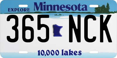 MN license plate 365NCK