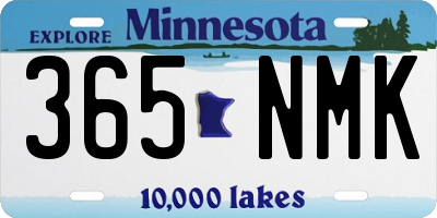MN license plate 365NMK