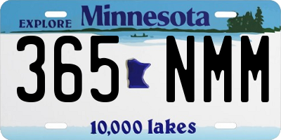 MN license plate 365NMM