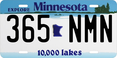 MN license plate 365NMN