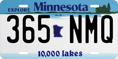 MN license plate 365NMQ
