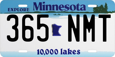 MN license plate 365NMT
