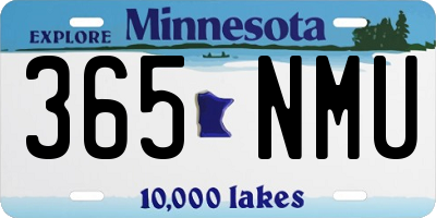 MN license plate 365NMU