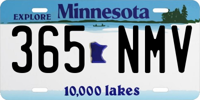 MN license plate 365NMV