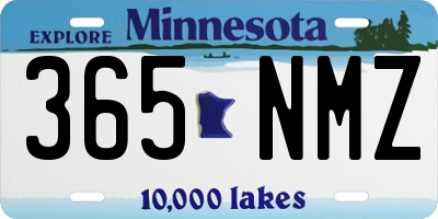 MN license plate 365NMZ