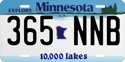 MN license plate 365NNB