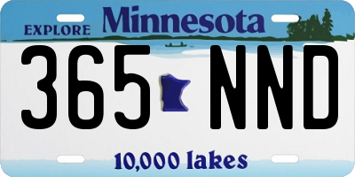 MN license plate 365NND
