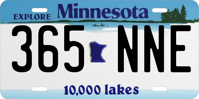MN license plate 365NNE