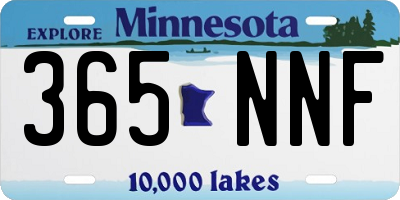 MN license plate 365NNF