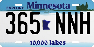 MN license plate 365NNH