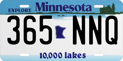 MN license plate 365NNQ