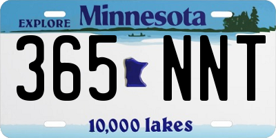 MN license plate 365NNT