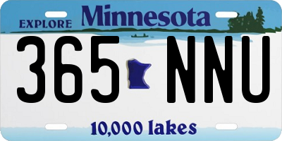 MN license plate 365NNU