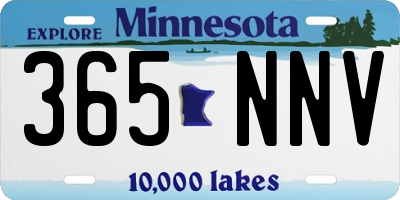 MN license plate 365NNV
