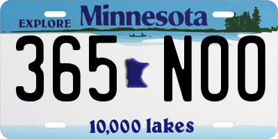 MN license plate 365NOO