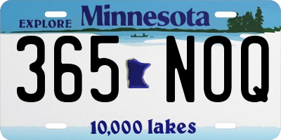 MN license plate 365NOQ