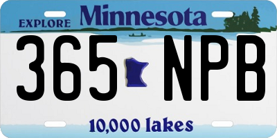 MN license plate 365NPB