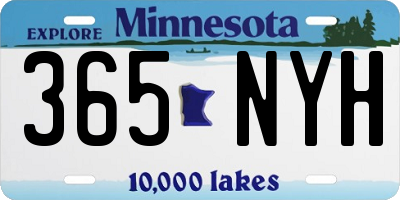 MN license plate 365NYH