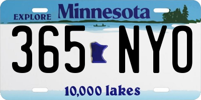 MN license plate 365NYO