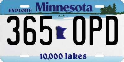 MN license plate 365OPD