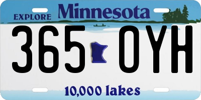 MN license plate 365OYH