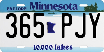 MN license plate 365PJY