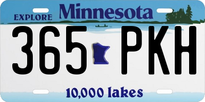 MN license plate 365PKH