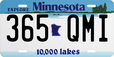 MN license plate 365QMI