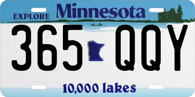 MN license plate 365QQY