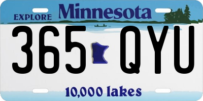 MN license plate 365QYU