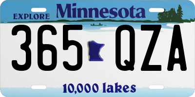 MN license plate 365QZA