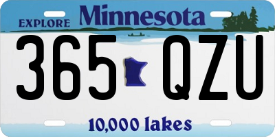 MN license plate 365QZU
