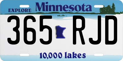 MN license plate 365RJD