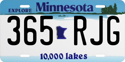 MN license plate 365RJG