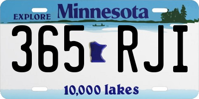 MN license plate 365RJI
