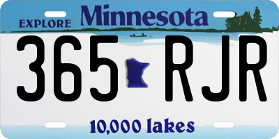 MN license plate 365RJR
