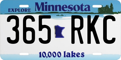 MN license plate 365RKC
